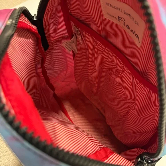 Herschel Supply Co Kids Heritage Tie-Dye Backpack Purple Blue - Picture 3 of 5